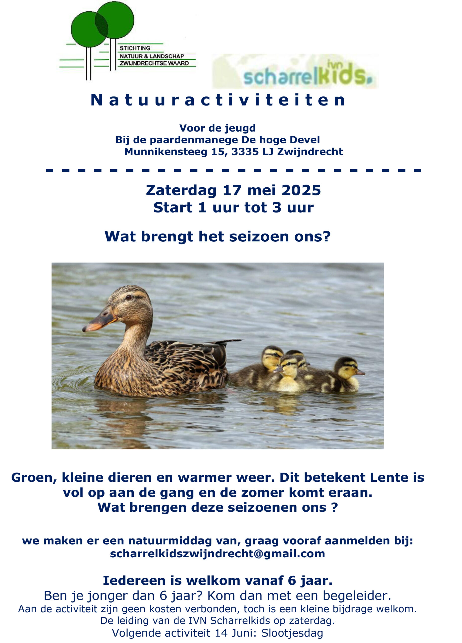 scharrelkids op zaterdag 17 mei @ Manege de Hoge Devel